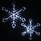 24" Ice Crystal Snowflake with Cool White LED Lights